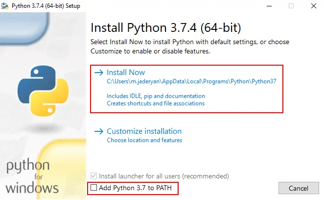 آموزش نصب پایتون python